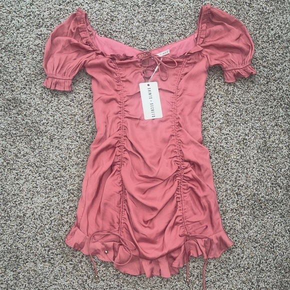 Y2K babydoll Brand new Pink Dress Size Medium - Picture 1 of 6